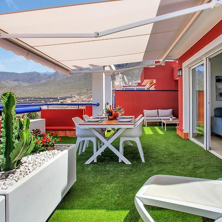 Wonderful View, Huge Terrace Solarium, Private Parking Lägenhet Costa Adeje  Exteriör bild