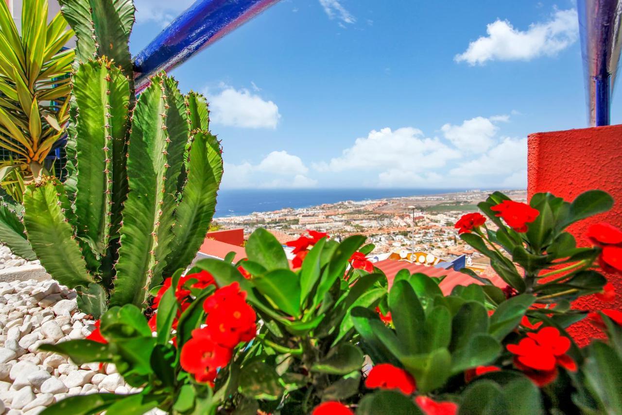 Wonderful View, Huge Terrace Solarium, Private Parking Lägenhet Costa Adeje  Exteriör bild