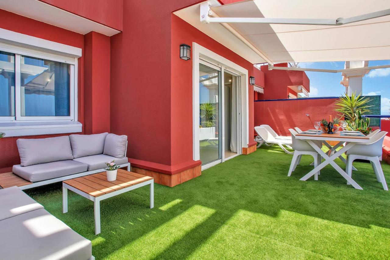 Wonderful View, Huge Terrace Solarium, Private Parking Lägenhet Costa Adeje  Exteriör bild
