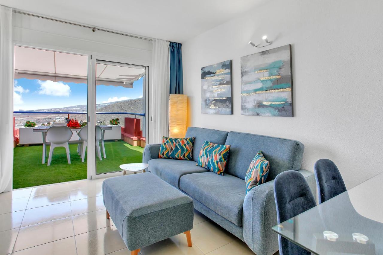 Wonderful View, Huge Terrace Solarium, Private Parking Lägenhet Costa Adeje  Exteriör bild